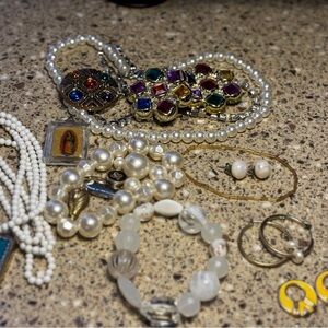 Vintage costume jewelry, unfinished or pieces